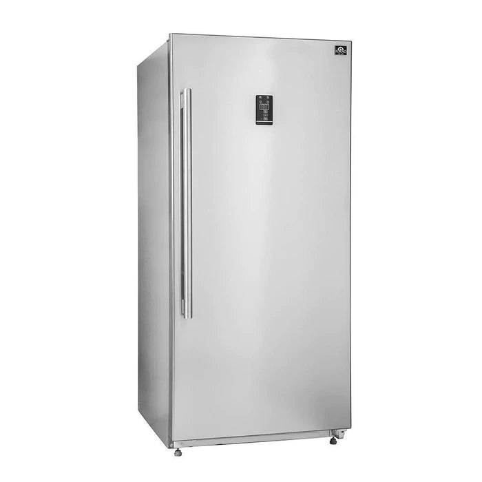 Forno 4-Piece Appliance Package - 48" Gas Range, 56" Pro-Style Refrigerator, Microwave Oven, & 3-Rack Dishwasher in Stainless Steel