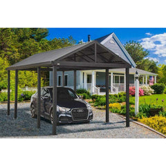 Sojag Samara Carport, 12 ft x 20 ft Dark Grey - 500-9165838