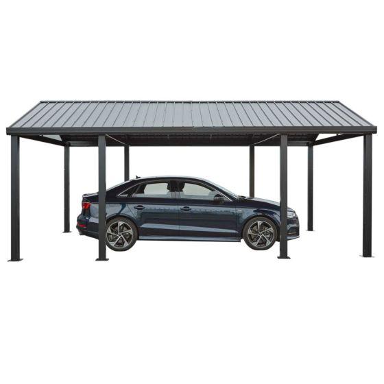 Sojag Samara Carport, 12 ft x 20 ft Dark Grey - 500-9165838