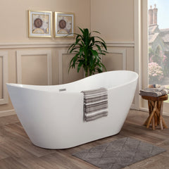 Altair Alana 70" x 32" Freestanding Soaking Acrylic Bathtub