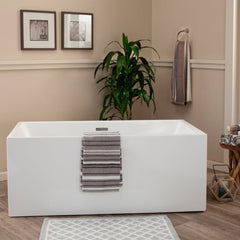 Altair Persephone 59" x 30" Freestanding Soaking Acrylic Bathtub