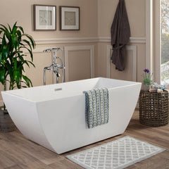 Altair Montague 59" x 30" Freestanding Soaking Acrylic Bathtub