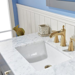 Altair Ivy 36" Single Bathroom Vanity Set in Marble Countertop