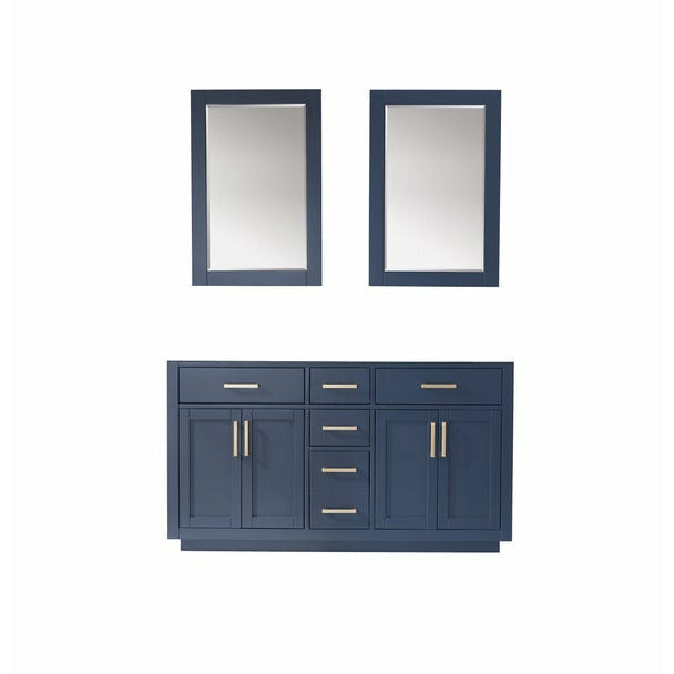 Altair Ivy 60" Double Bathroom Vanity Cabinet Only - 531060-CAB