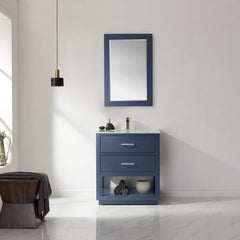 Altair Remi 30" Single Bathroom Vanity Set with Marble Countertop