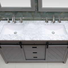 Altair Kinsley 60" Single Bathroom Vanity Set with Marble Countertop