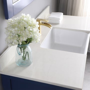 Altair Georgia 48" Single Bathroom Vanity Set with White Farmhouse Basin