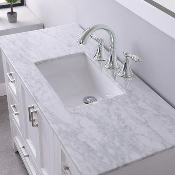Altair Isla 48" Single Bathroom Vanity Set with Marble Countertop