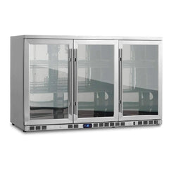 KingsBottle 53" Heating Glass 3 Door Large Beverage Refrigerator - KBU328M