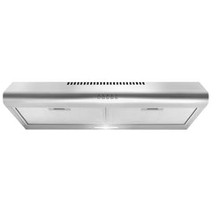 Cosmo 30" Under Cabinet Range Hood with Ducted / Ductless Convertible Duct, Slim Kitchen Stove Vent with, 3 Speed Exhaust Fan, Reusable Filter and LED Lights in Stainless Steel - COS-5MU30