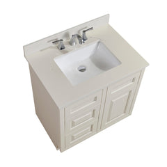 Altair 31" Single Sink Bathroom Vanity Countertop - Belluno in Milano White
