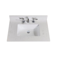 Altair 31" Single Sink Bathroom Vanity Countertop - Frosinone in Jazz White