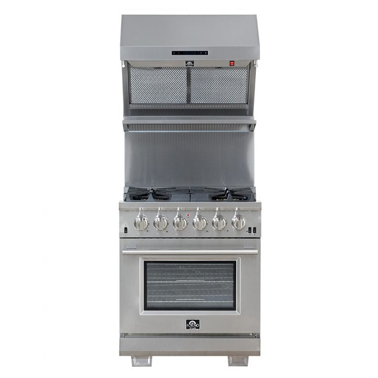 Forno 30" Capriasca Gas Range with 5 Burners, Convection Oven and 100,000 BTUs - FFSGS6260-30