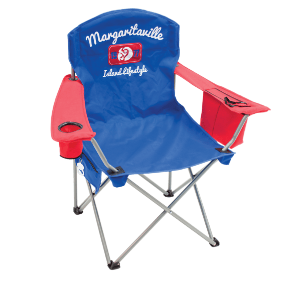 Margaritaville Quad Chair, Island Lifestyle 1977, Blue/Red - 630250-1