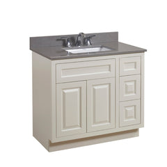 Altair 37" Single Sink Bathroom Vanity Countertop - Imperia in Mountain Gray