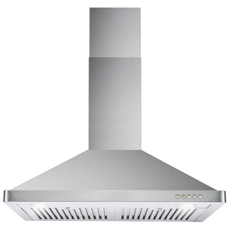 Cosmo 30" Ducted Wall Mount Range Hood in Stainless Steel with LED Lighting and Permanent Filters -  COS-63175
