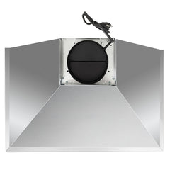 Cosmo 30" Ductless Wall Mount Range Hood with Push Button Controls, 3-Speed Fan, Permanent Filters, LED Lights & Carbon Filter Kit - COS-63175-DL