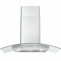 Cosmo 36" Ducted Wall Mount Range Hood in Stainless Steel with LED Lighting and Permanent Filters - COS-668A900