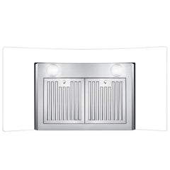 Cosmo 36" Ducted Wall Mount Range Hood in Stainless Steel with Touch Controls, LED Lighting and Permanent Filters - COS-668WRCS90