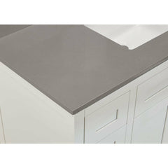 Altair 49" Single Sink Bathroom Vanity Countertop - Madrid in Concrete Grey