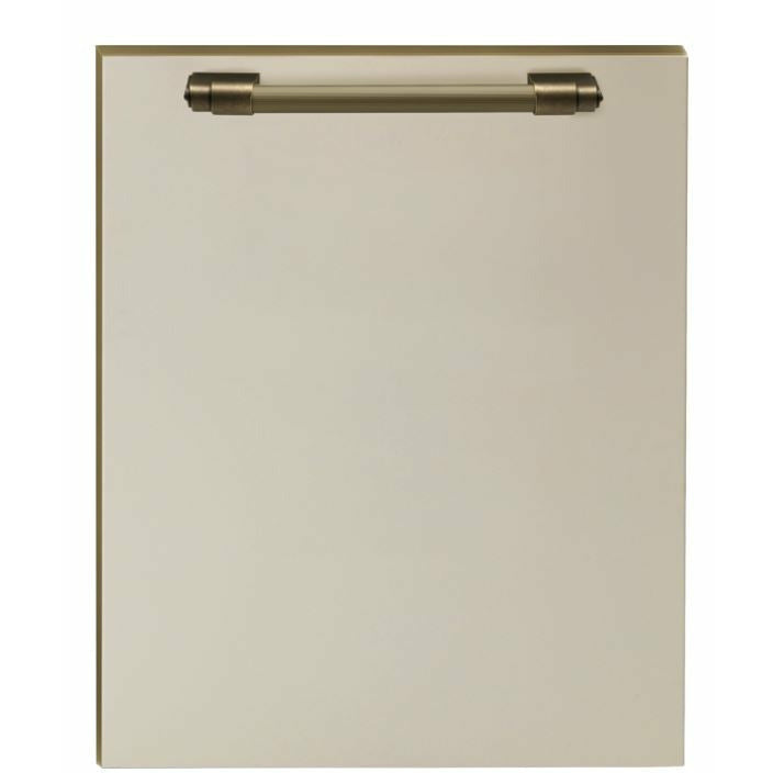 Superiore Dishwasher 23 5/8 Inch panel with handle Cream matte, Bronze - DWPCB