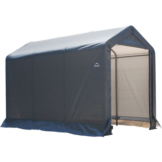 ShelterLogic Shed-in-a-Box® 6 ft. x 10 ft. x 6 ft. 6 in. Gray - 70403