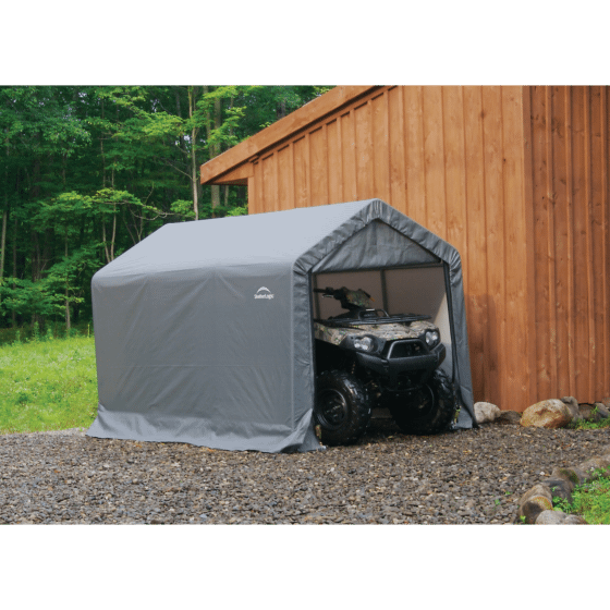 ShelterLogic Shed-in-a-Box® 6 ft. x 10 ft. x 6 ft. 6 in. Gray - 70403