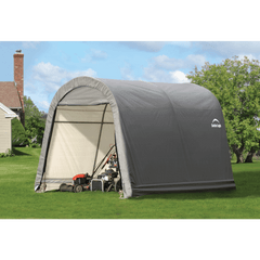 ShelterLogic Shed-in-a-Box RoundTop® 10 ft. x 10 ft. x 8 ft. Gray - 70435