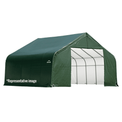 ShelterLogic ShelterCoat Custom Peak Shelter, 12 ft. x 20 ft. x 8 ft. Standard PE 9 oz. - 714