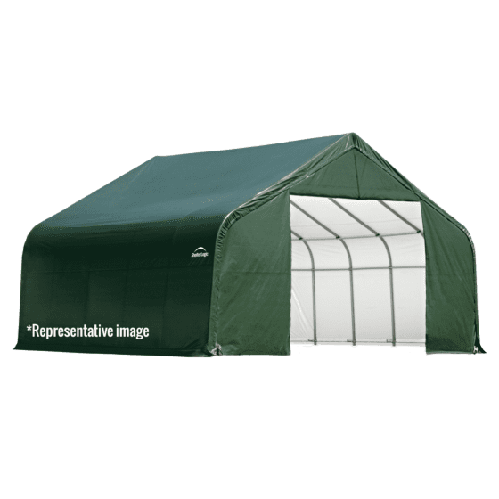 ShelterLogic ShelterCoat Custom Peak Shelter, 13 ft. x 24 ft. x 10 ft. Standard PE 9 oz. - 744