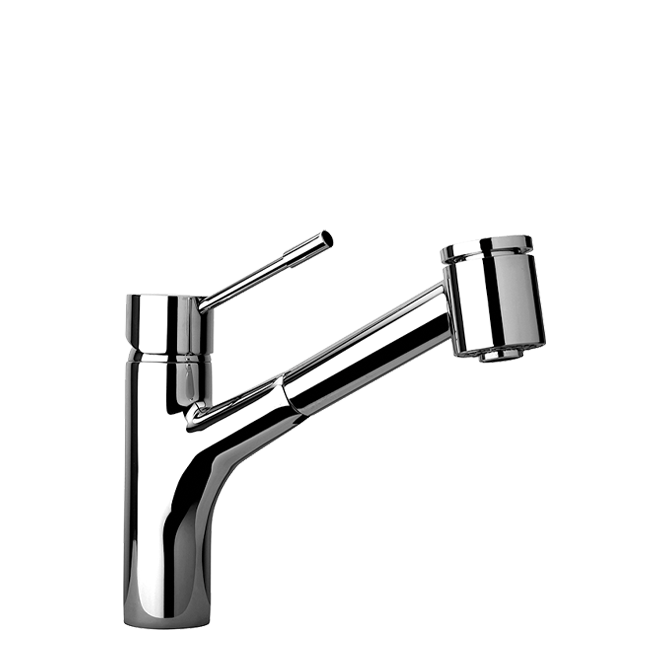 LaToscana 8 7/8 Inch Minimal Pull Out Kitchen Faucet spout Rotates - 78-576