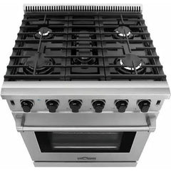 Thor Kitchen 30 in. Propane Gas Range, Range Hood, Dishwasher and Refrigerator