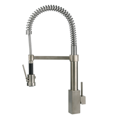 LaToscana 9 1/2" Single Handle Kitchen Faucet With spring Spout And A Sprayer spout Rotates - 84-557
