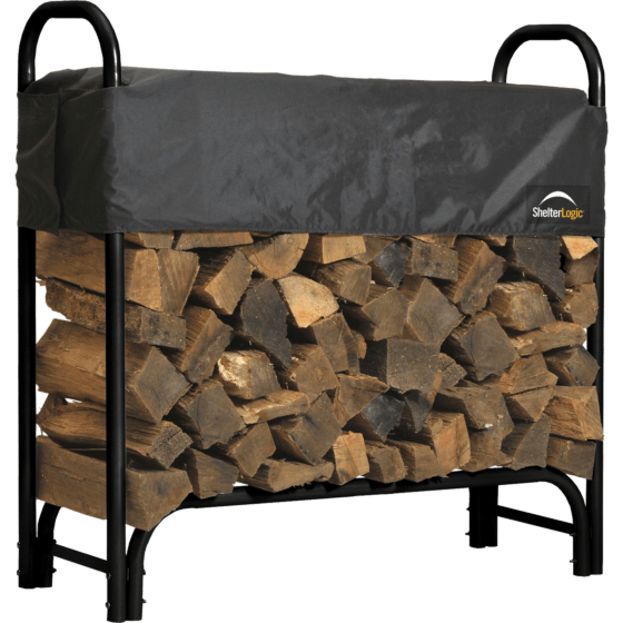 ShelterLogic Heavy Duty Firewood Rack, 4 ft. - 90401