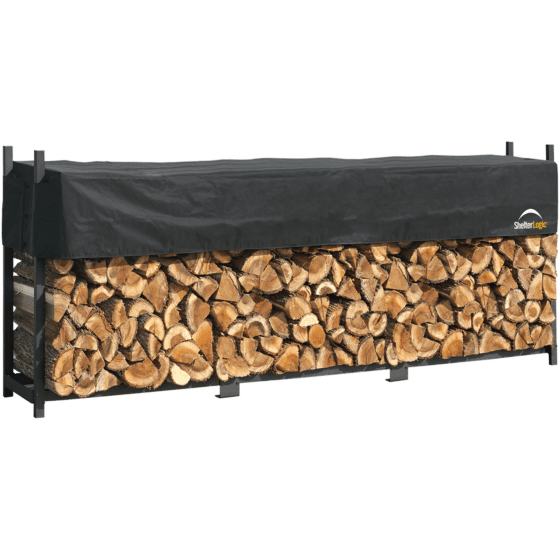 ShelterLogic Ultra Duty Firewood Rack with Cover, 12 ft. - 90476