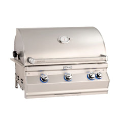 Fire Magic Grills Aurora 32 Inch Built-In Grill with Analog Thermometer and Rotisserie Back Burner - A540I-8A