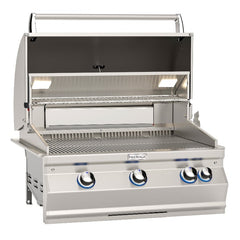 Fire Magic Grills Aurora 31 1/4 Inch Built-In Grill with Analog Thermometer and Back Burner - A660I-8A