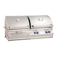 Fire Magic Grills Aurora 50 1/4 Inch Built-In Gas and Charcoal Combo BBQ Grill with Analog Thermometer - A830I-7A-CB