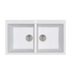 LaToscana Double Basin Drop-in Sink For 36" Cabinet - AM8620-UG