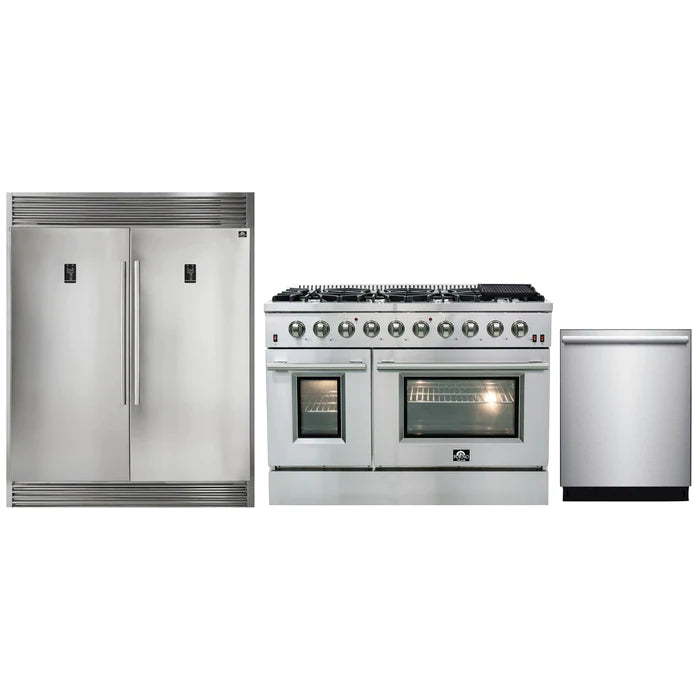 Black stainless steel appliance package with double oven deals