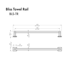 ZLINE Bliss Towel Rail  BLS-TR-BN