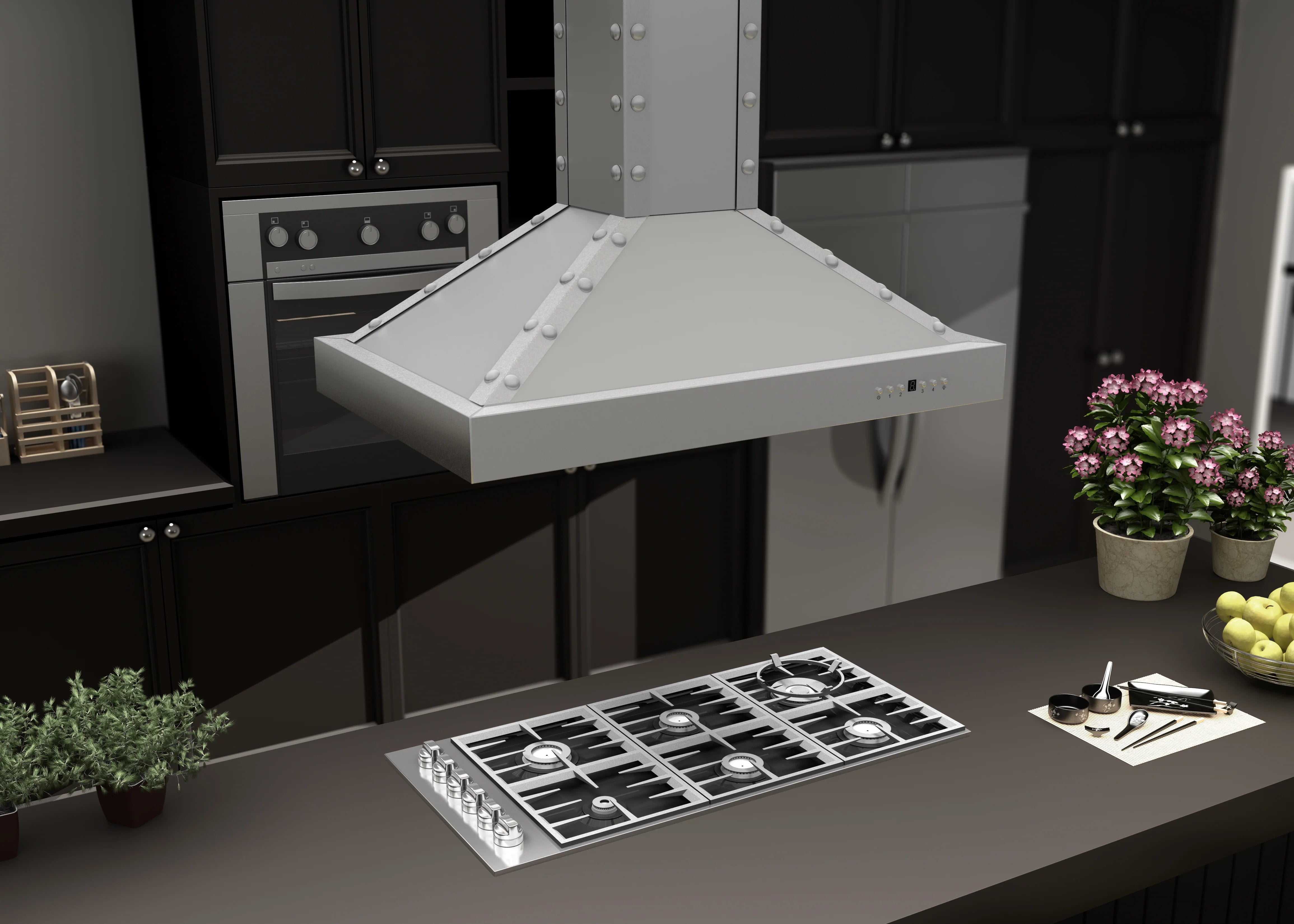 ZLINE 36" Designer Series Stainless Island Range Hood (KB2i-4SSXS-36)