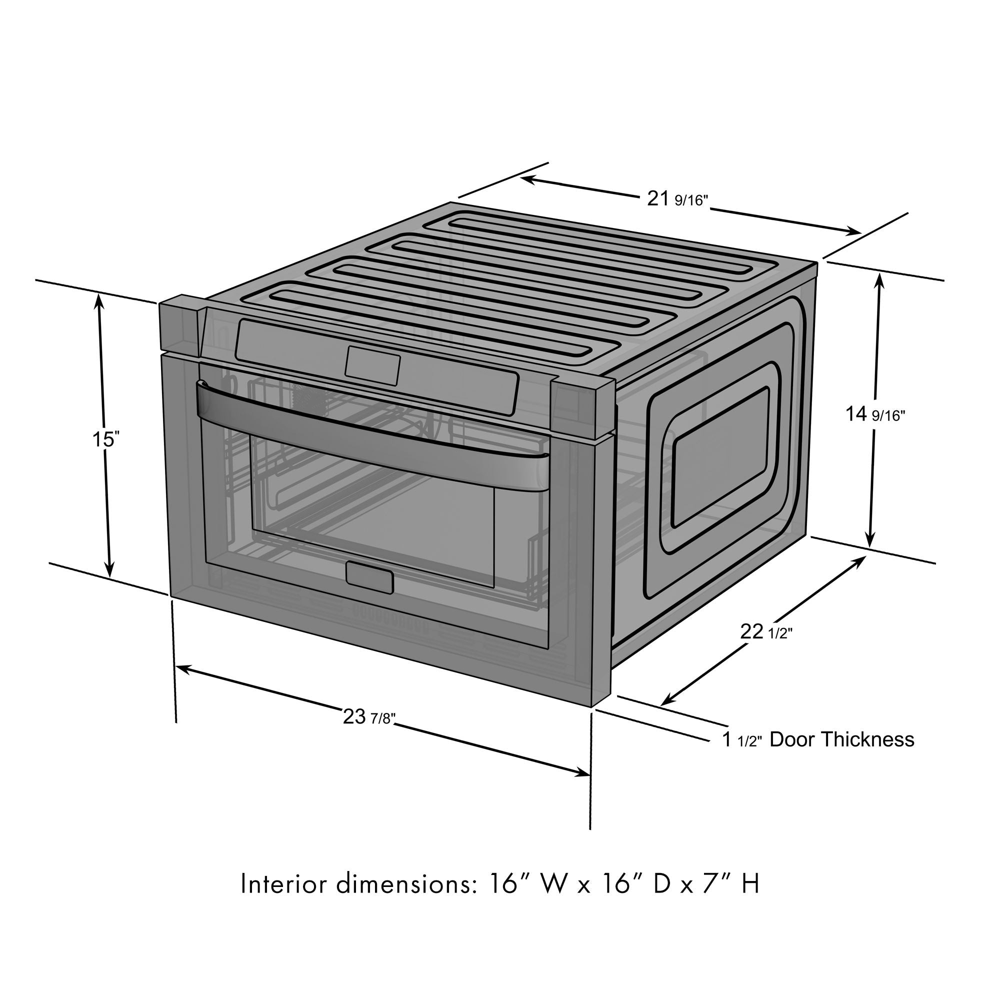 ZLINE 24 in. 1.2 Cu. Ft. Microwave Drawer In Stainless Steel, MWD-1