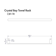 ZLINE Crystal Bay Towel Rail  CBY-TR