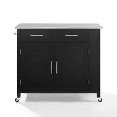 Crosley Savannah 42 Inch Stainless Steel Top Full-Size Kitchen Island/Cart - CF3029SS