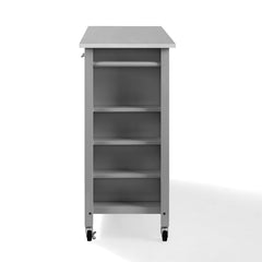 Crosley Savannah 42 Inch Stainless Steel Top Full-Size Kitchen Island/Cart - CF3029SS