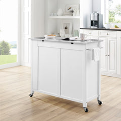 Crosley Savannah 42 Inch Stainless Steel Top Full-Size Kitchen Island/Cart - CF3029SS