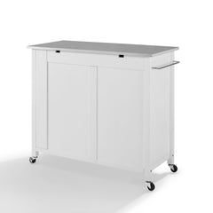 Crosley Savannah 42 Inch Stainless Steel Top Full-Size Kitchen Island/Cart - CF3029SS