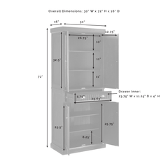 Crosley Seaside 30 Inch Pantry - CF3103