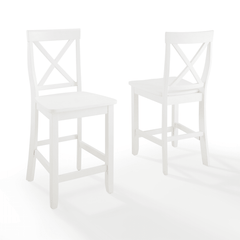 Crosley X-Back 18.25 Inch 2pc Counter Stool Set - CF500424